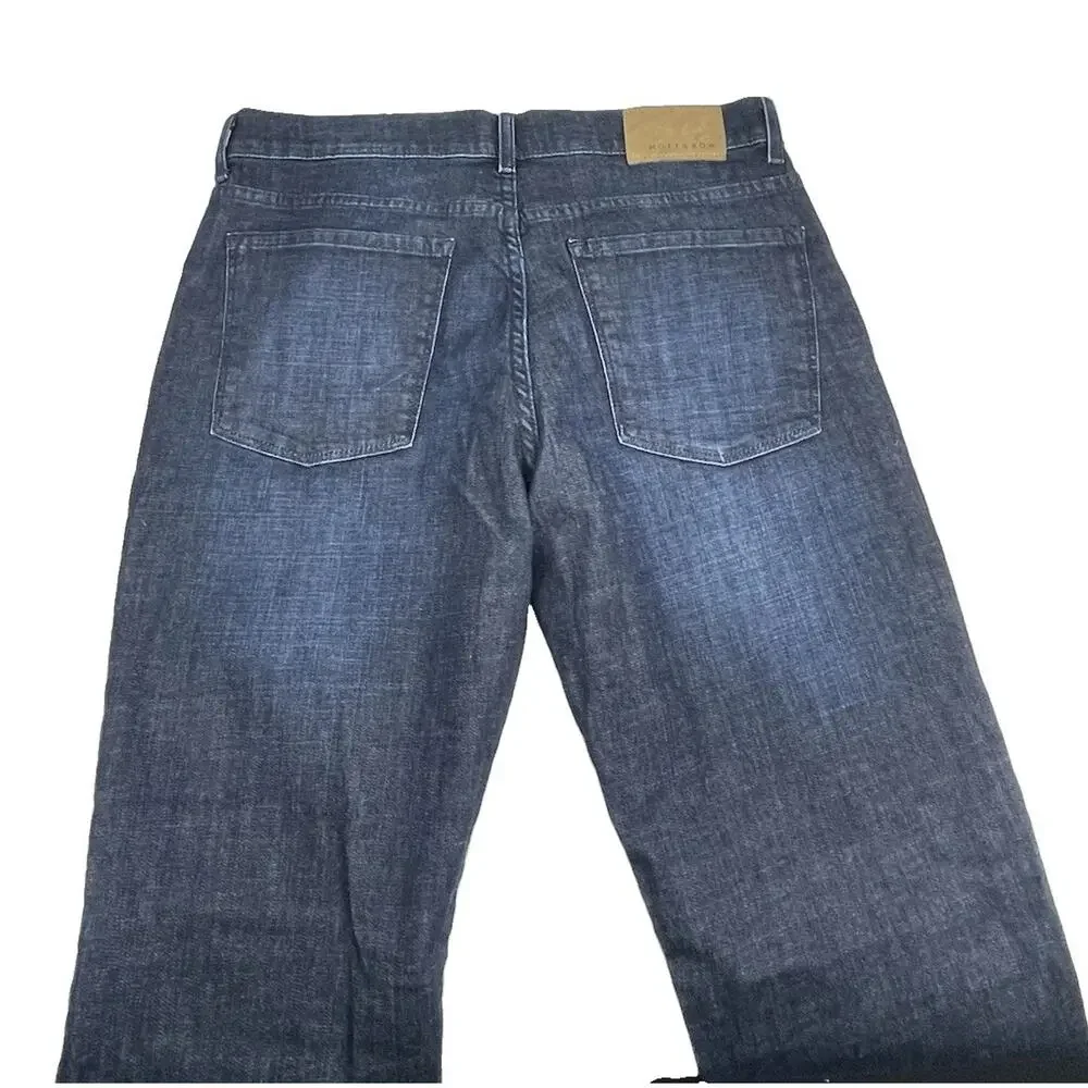 Mott & Bow Mosco Straight Leg Jeans Mens 34x30 Dark Indigo Blue Denim Stretch